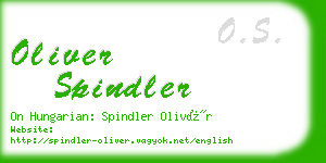 oliver spindler business card